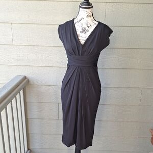 Vintage Ronen Chen LBD Chic Black Midi Dress Size Small